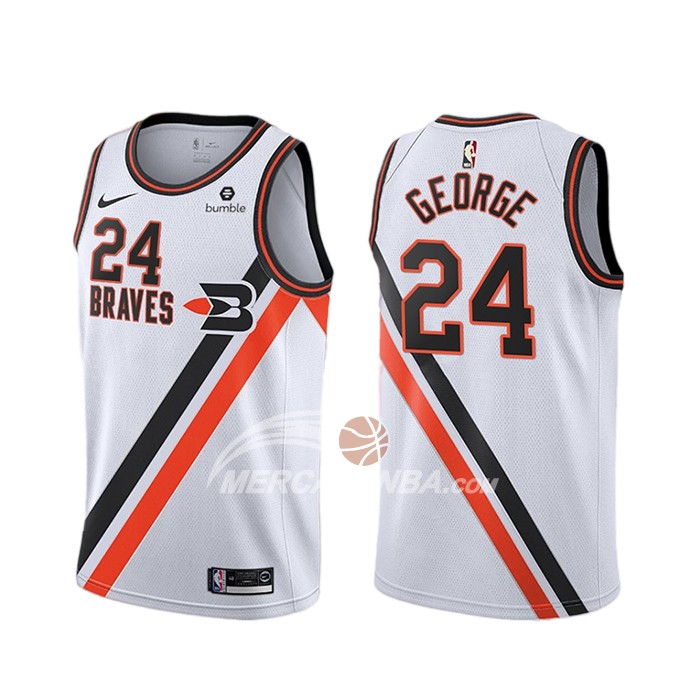 Maglia Los Angeles Clippers Paul George Classic Edition Bianco